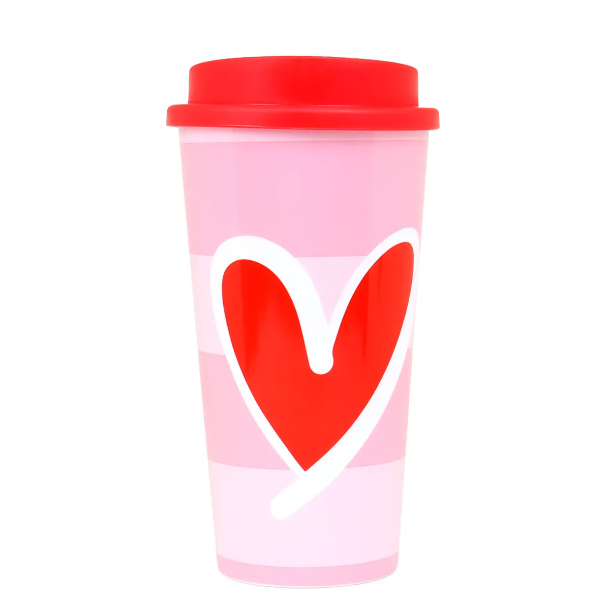 Vaso de Plástico con Tapa, Pink Label