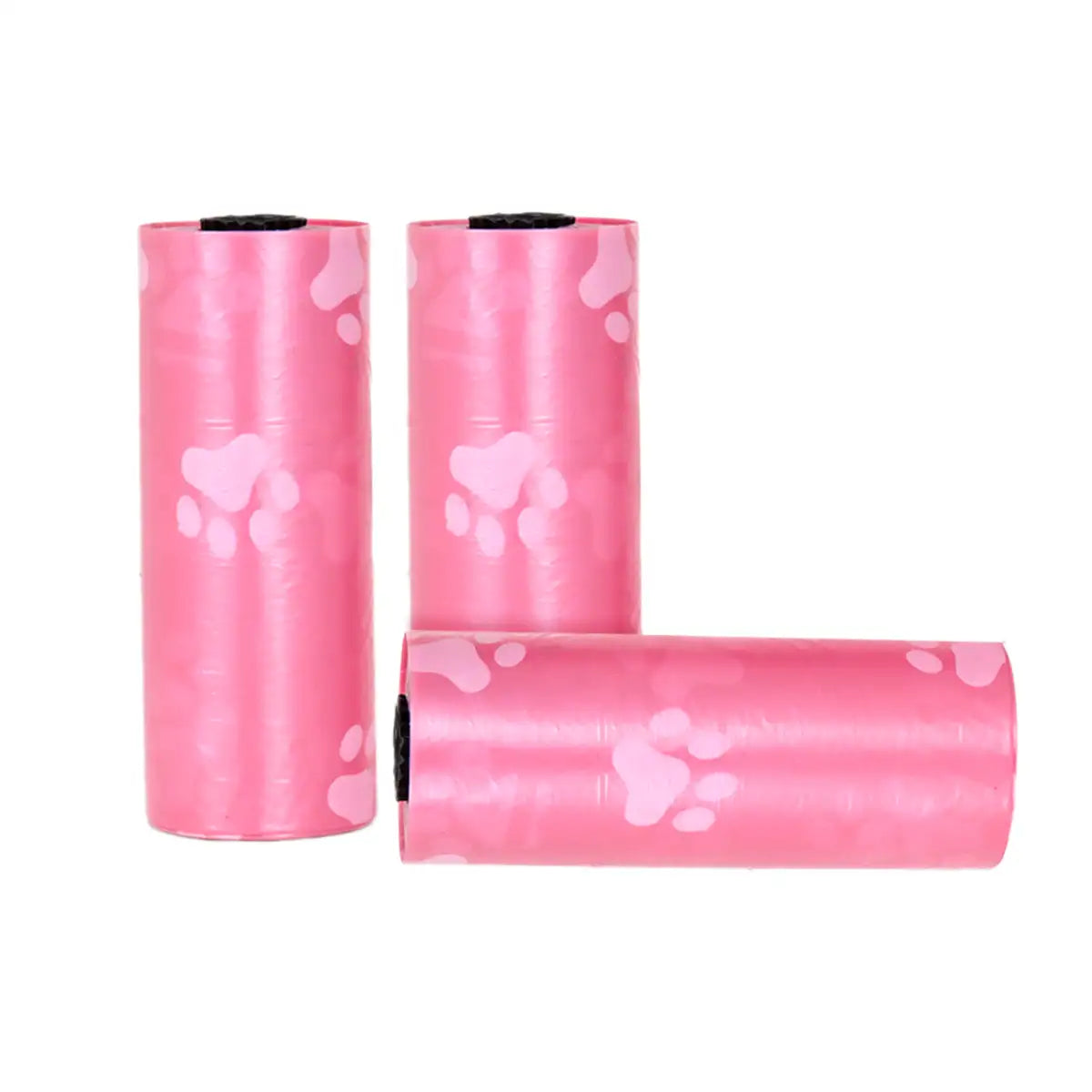 Bolsas para Desechos de Perros, Color Rosa, 6 Rollos