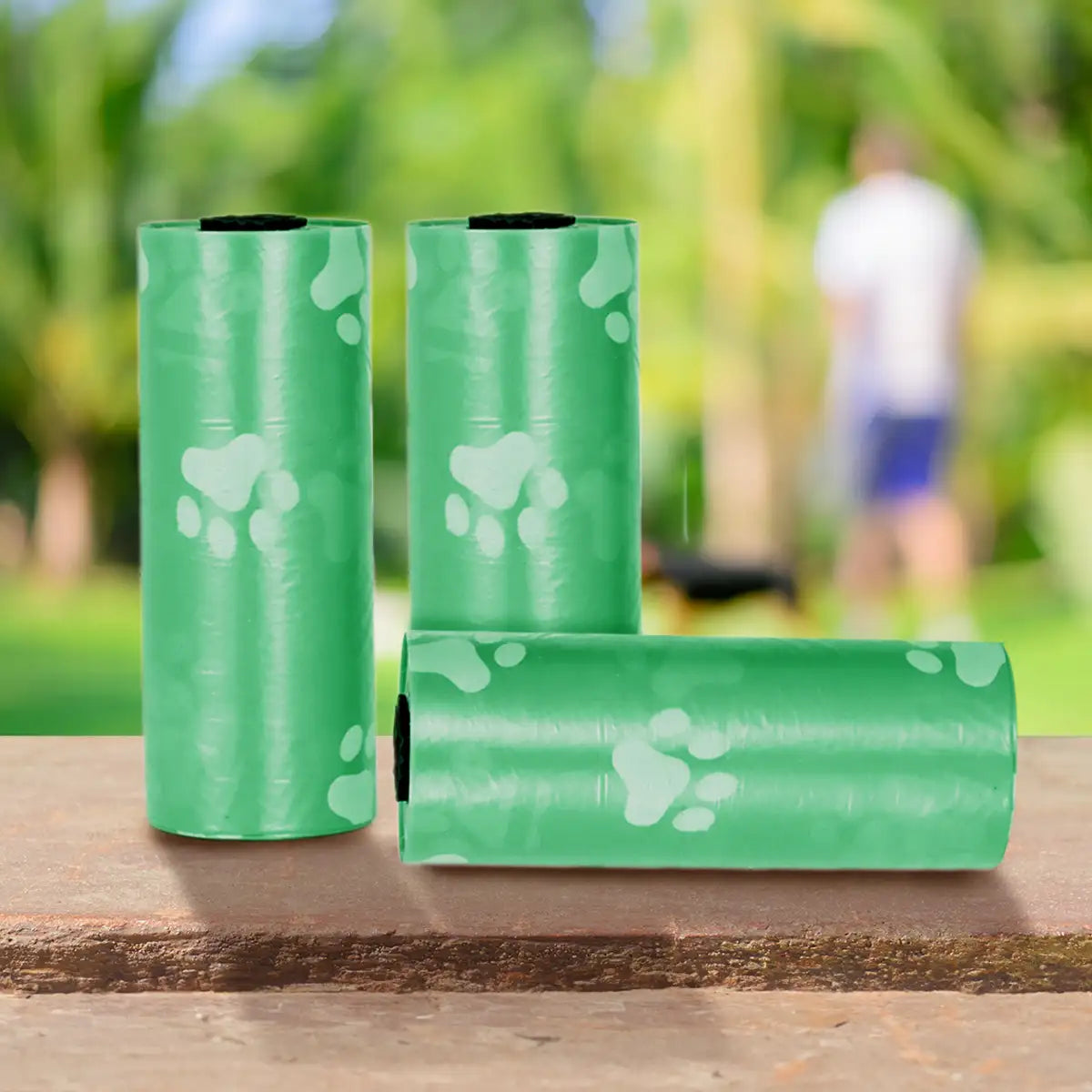 Bolsas para Desechos de Perros, Color Verde, 6 Rollos