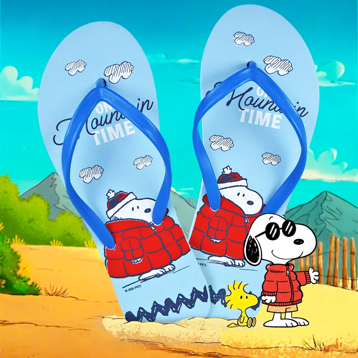 Sandalias, Peanuts, Color Azul