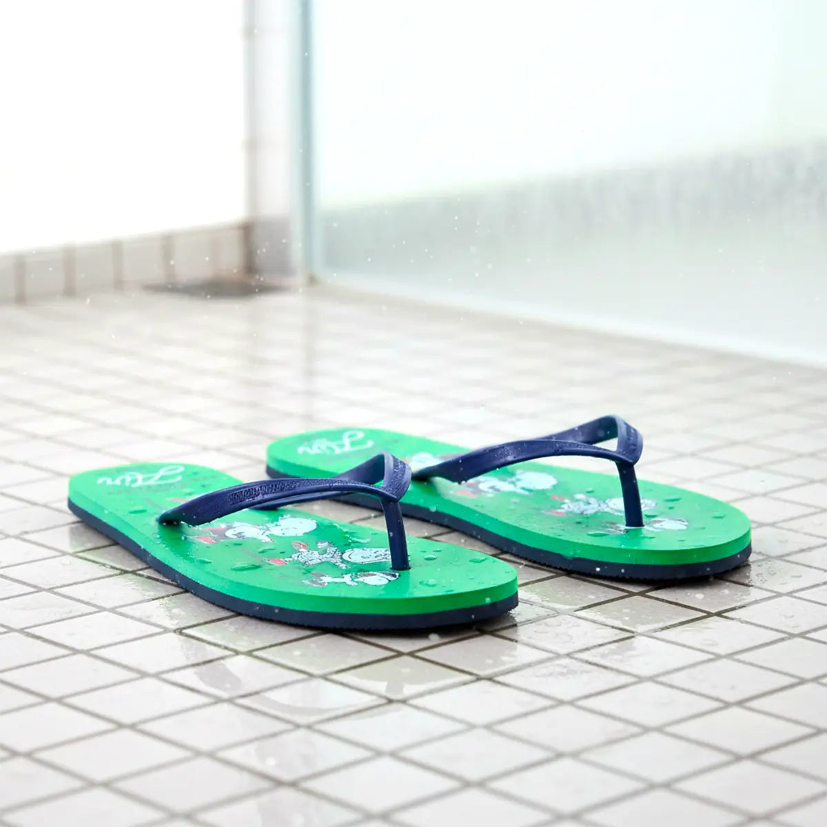 Sandalias, Peanuts, Color Verde