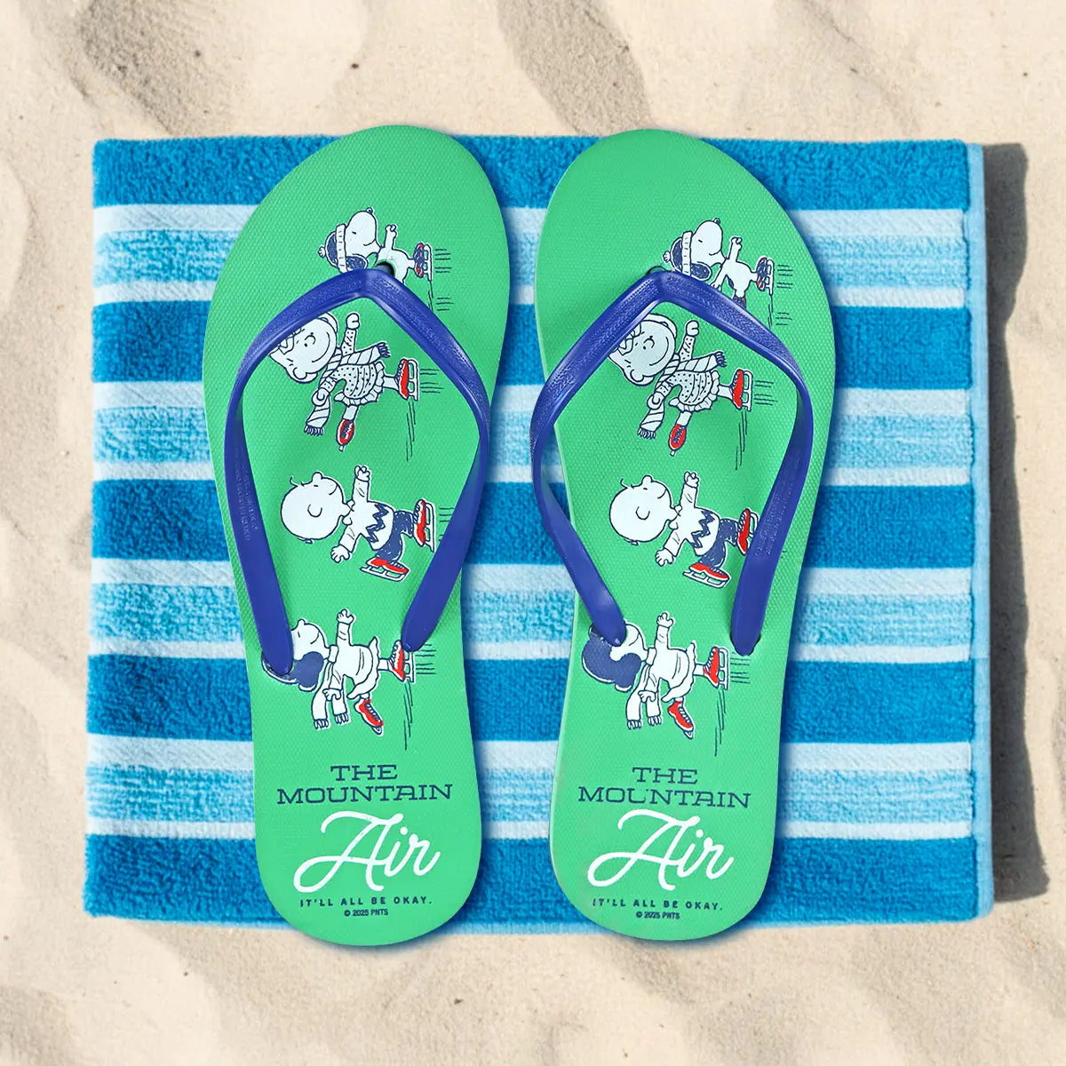 Sandalias, Peanuts, Color Verde