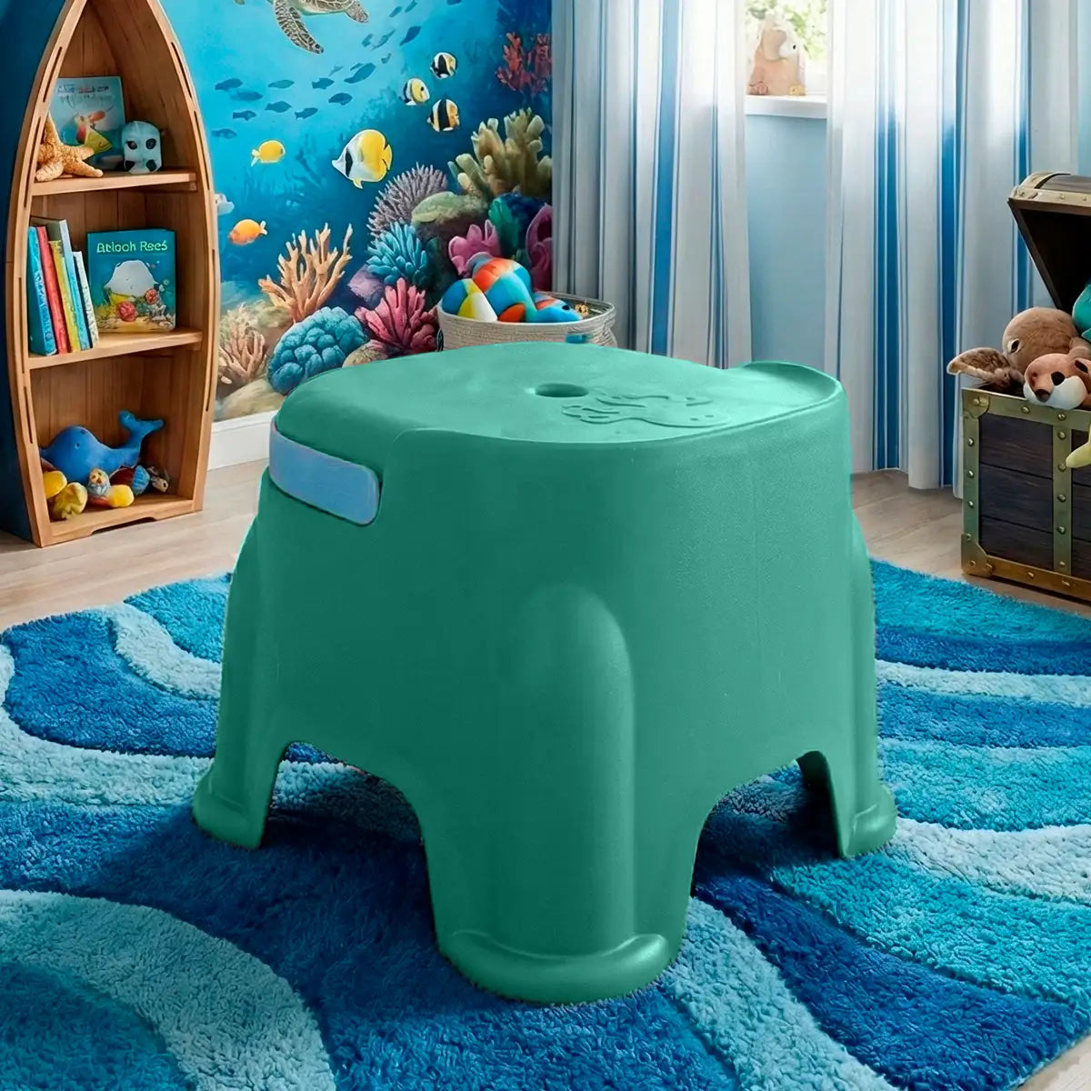 Banco con Agarradera, Color Verde