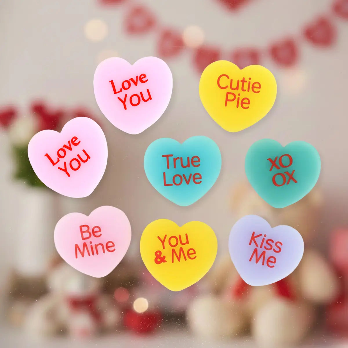 Gel Clings, Corazón con Frases