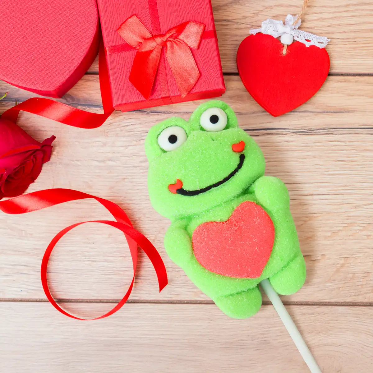 Paleta de Malvavisco, Rana con Corazón