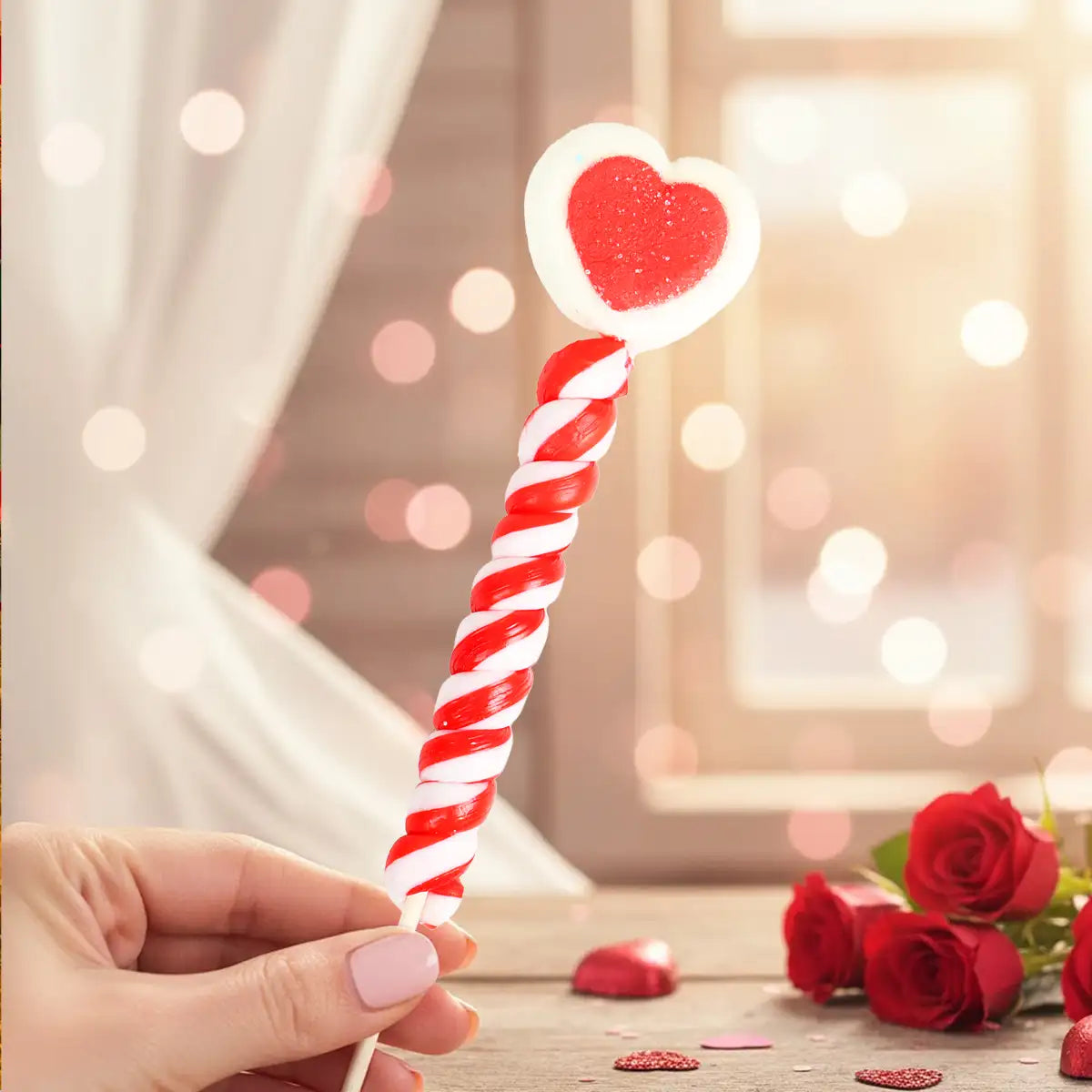 Paleta de Malvavisco y Caramelo, Color Rojo