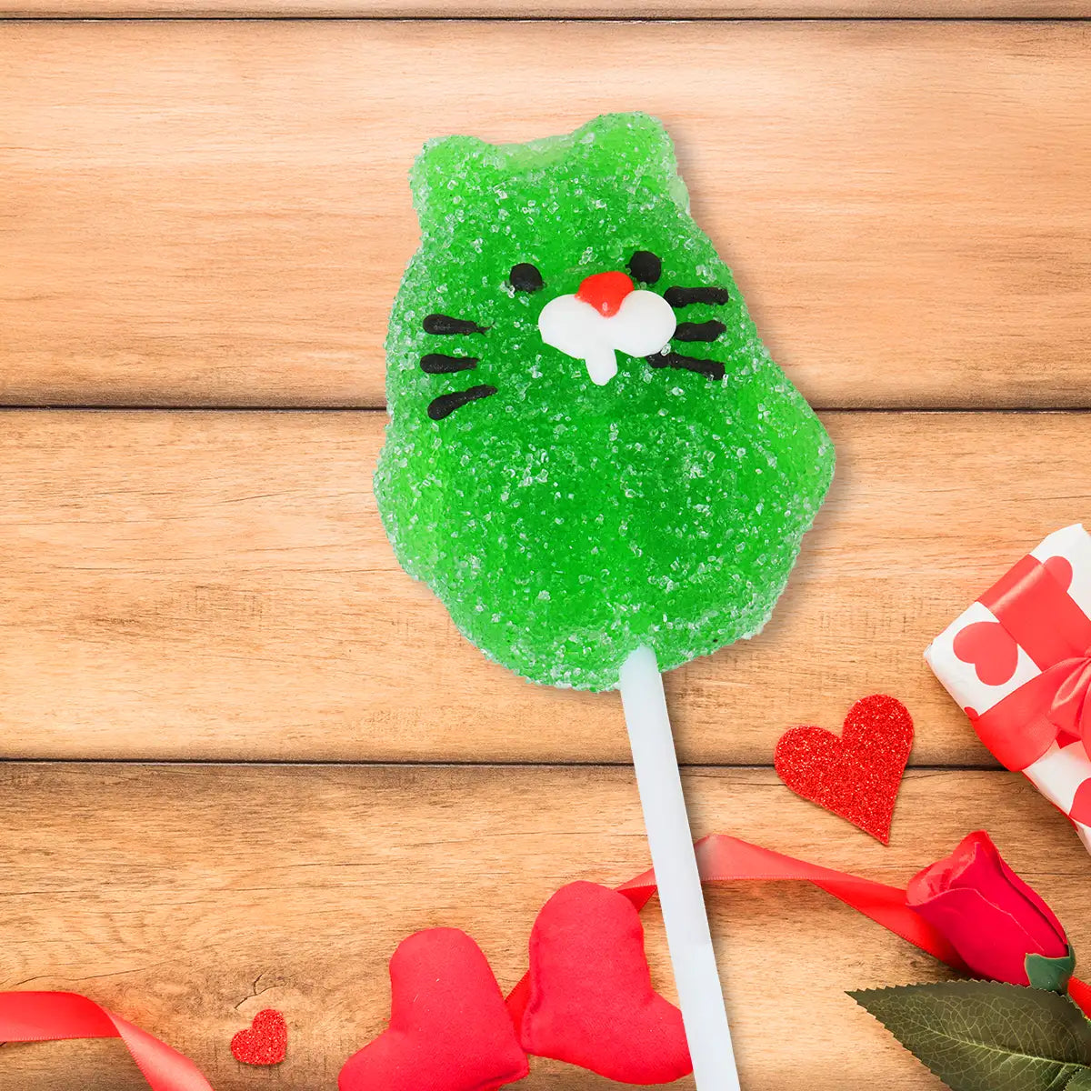 Conejito, Color Verde, Paleta de Gomita