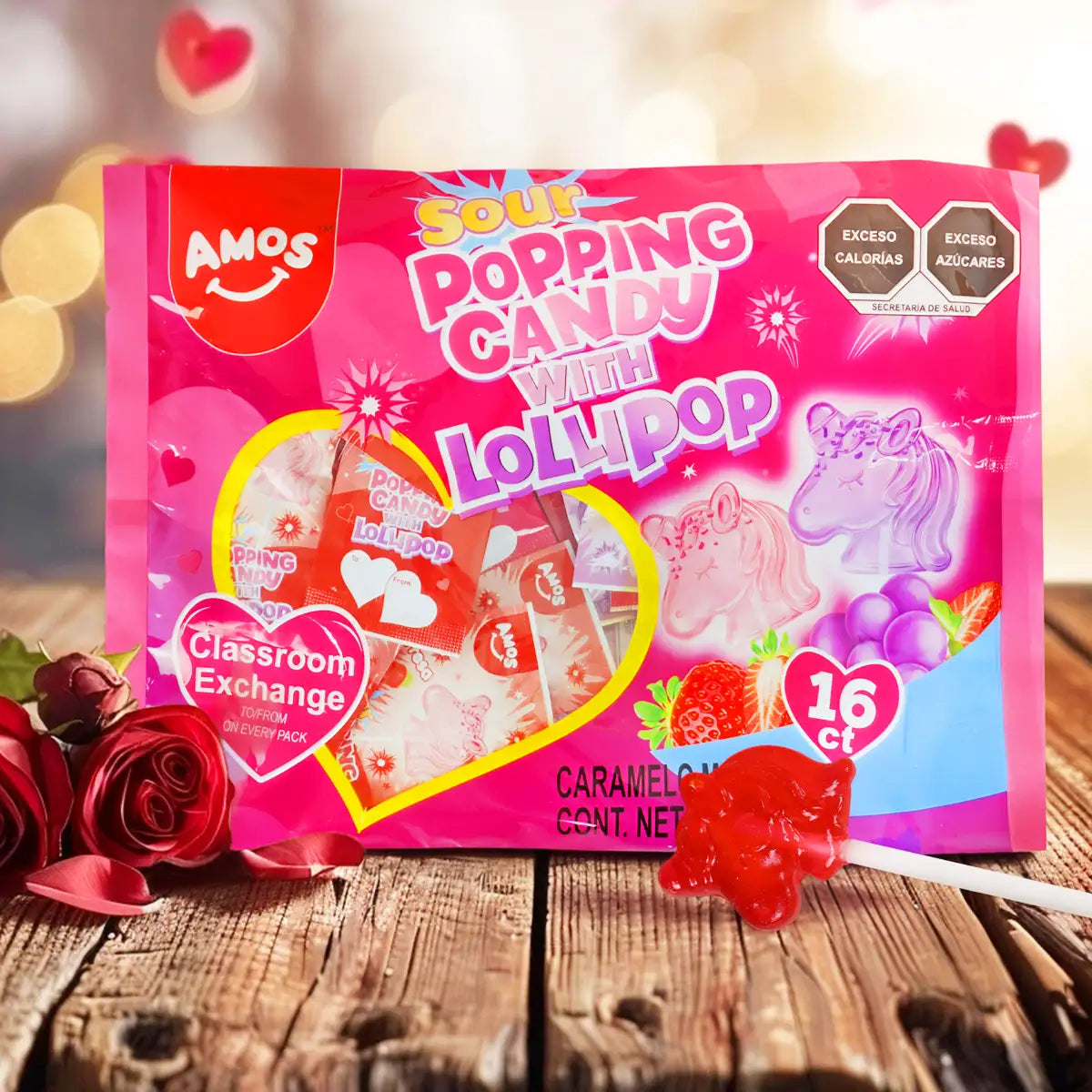 Paleta de Caramelo Popping, Amos