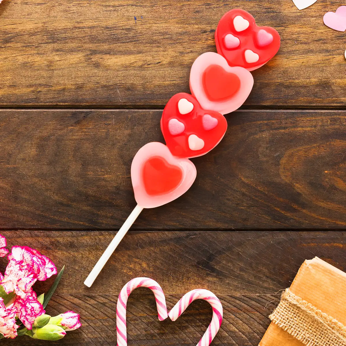 Corazones, Paleta de Gomita