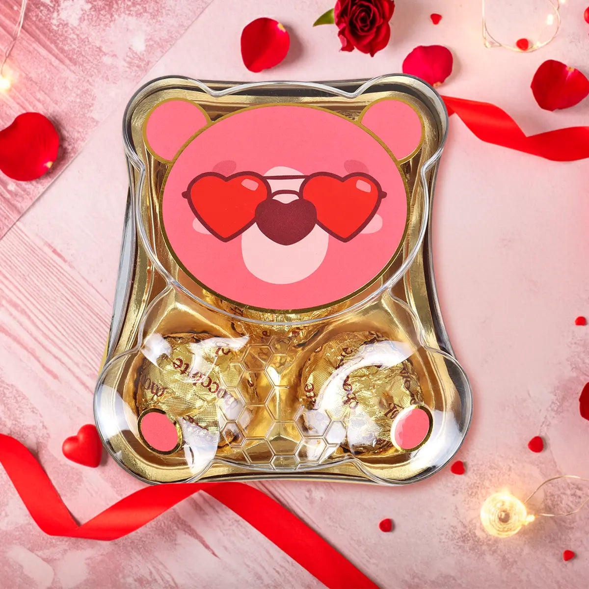 Trufas de Chocolate, Oso, Color Dorado