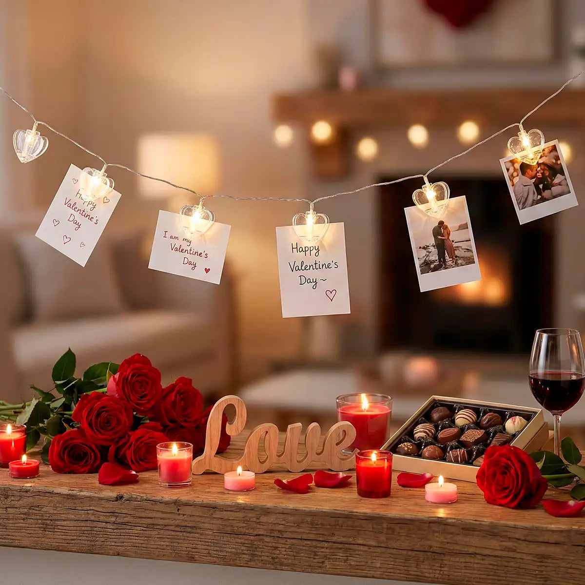 Pinzas de Corazón con Luz