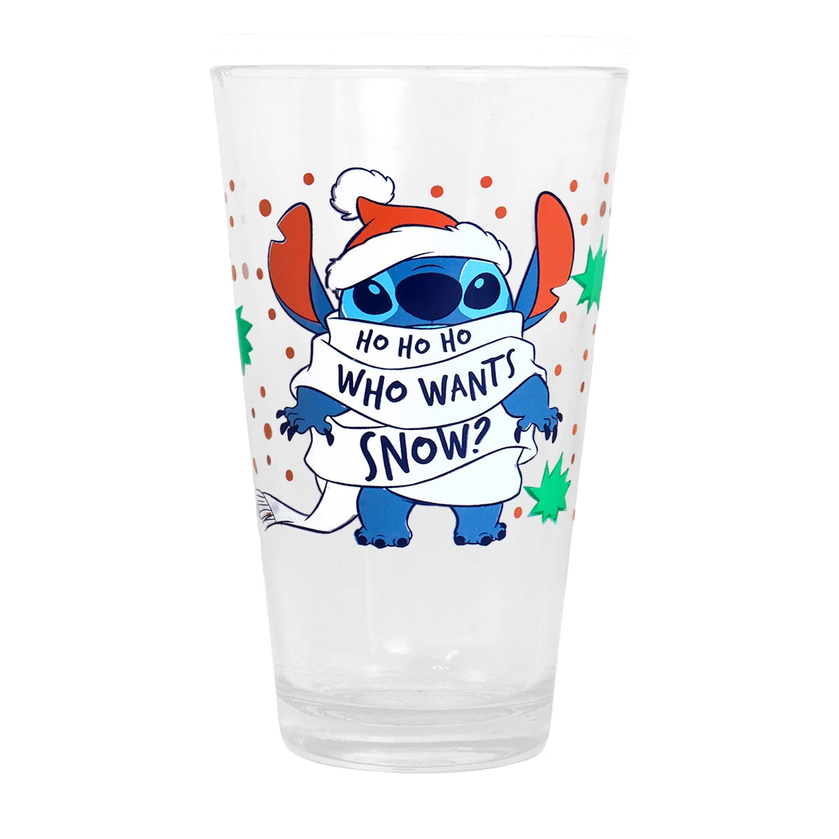 Stitch, Vaso de Cristal, Who Wants Snow? 414 ml