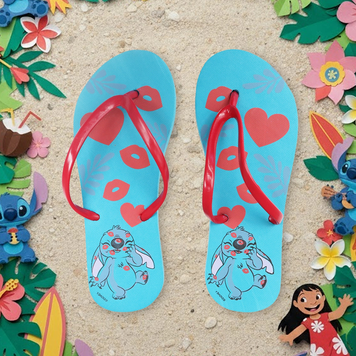 Sandalias, Color Aqua, Stitch