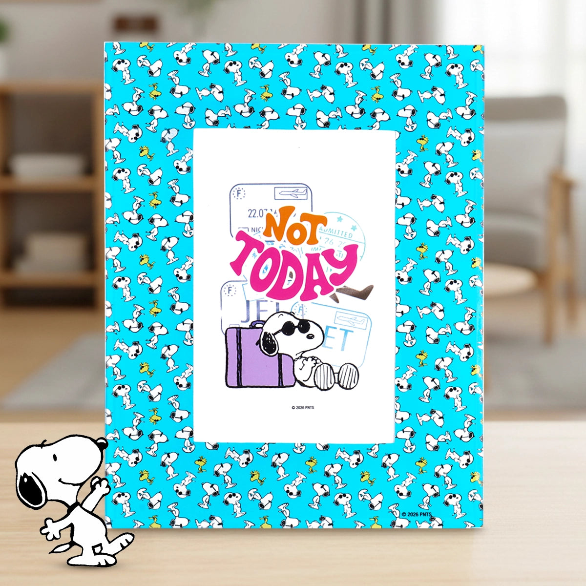 Portarretrato Peanuts, Color Azul