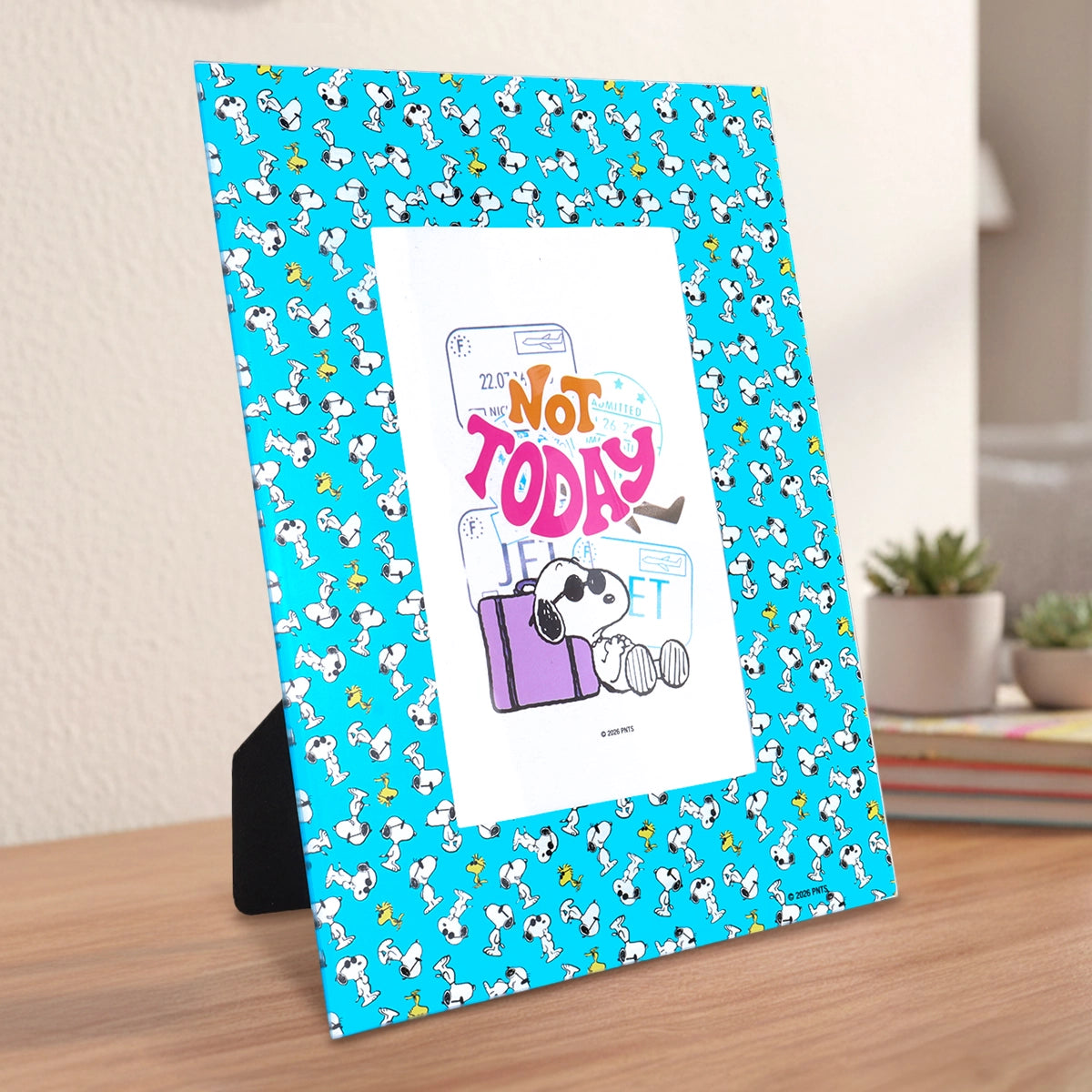 Portarretrato Peanuts, Color Azul