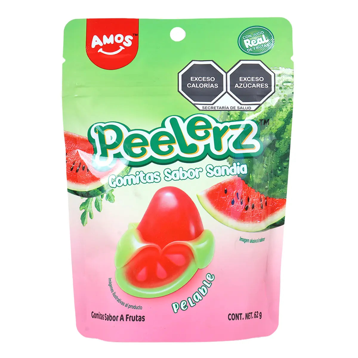 Sandía, Gomitas Pelables, Peelerz