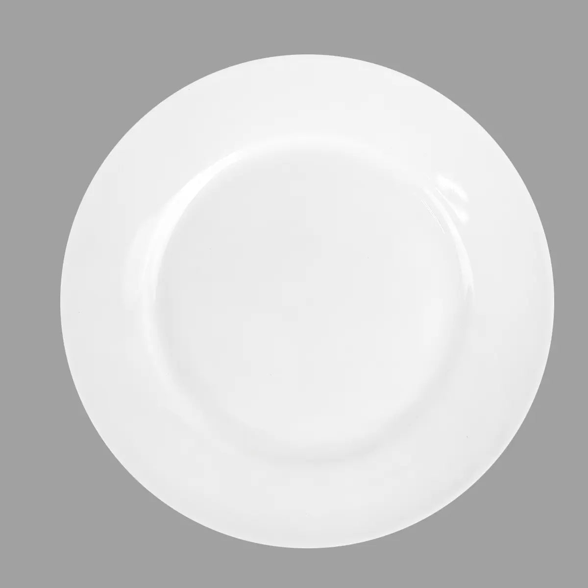 Plato Trinche de Cerámica Blanca