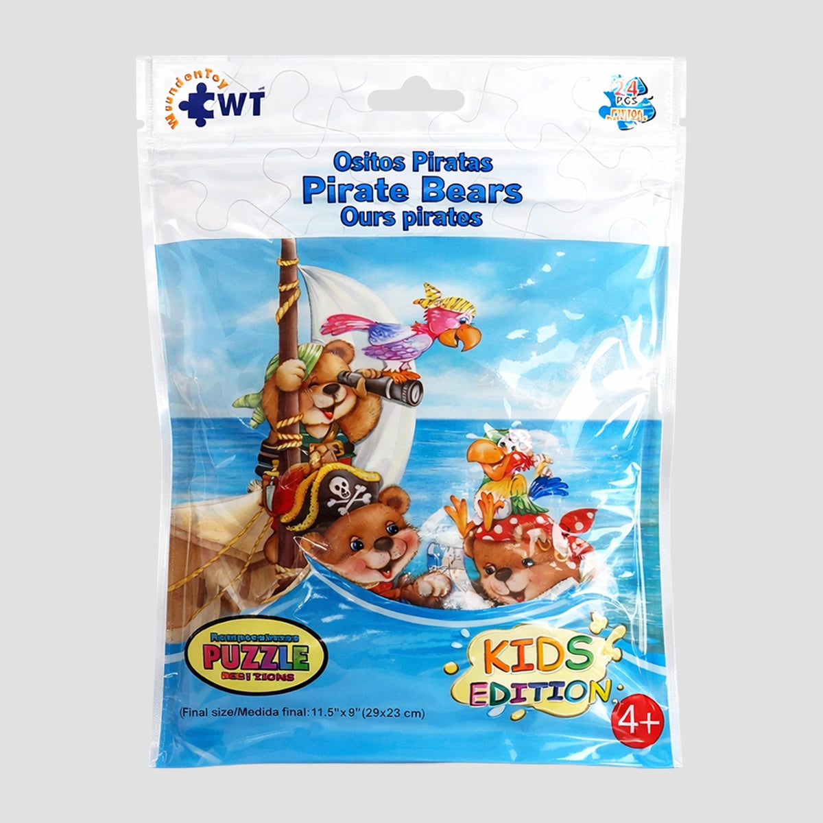 Rompecabezas, Ositos Piratas, 24 pzas