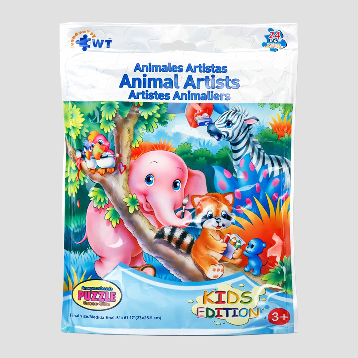 Rompecabezas, Animales Artistas, 24 pzas