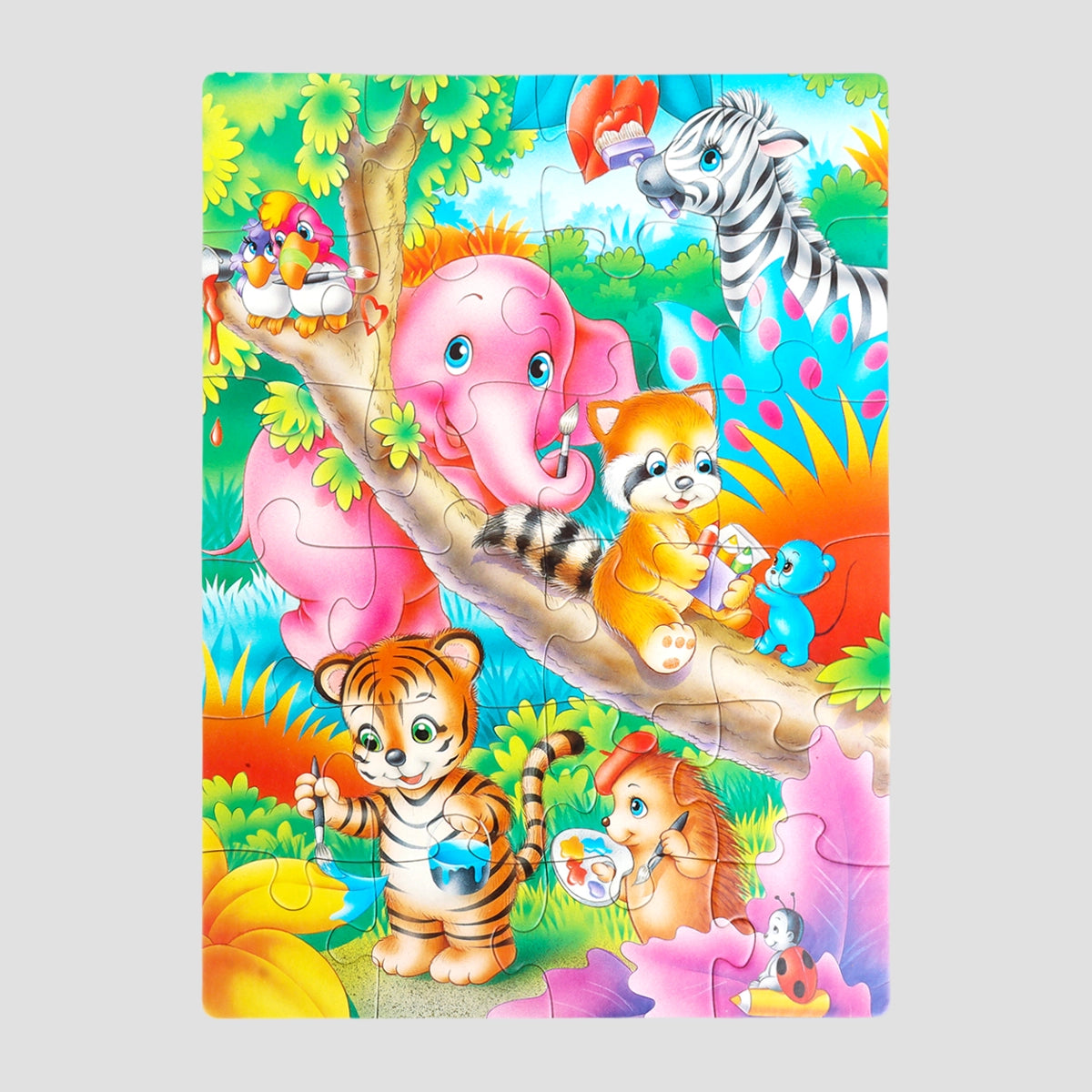 Rompecabezas, Animales Artistas, 24 pzas