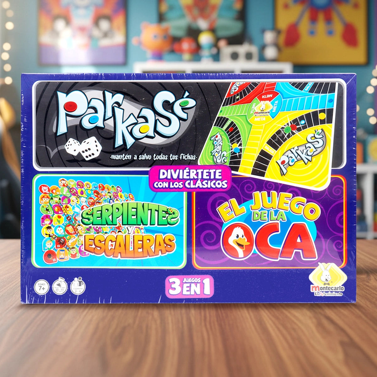 Juego de Mesa Clásicos 3 en 1