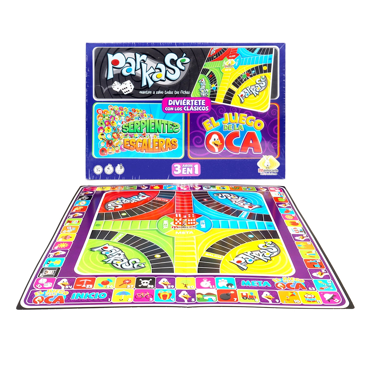 Juego de Mesa Clásicos 3 en 1