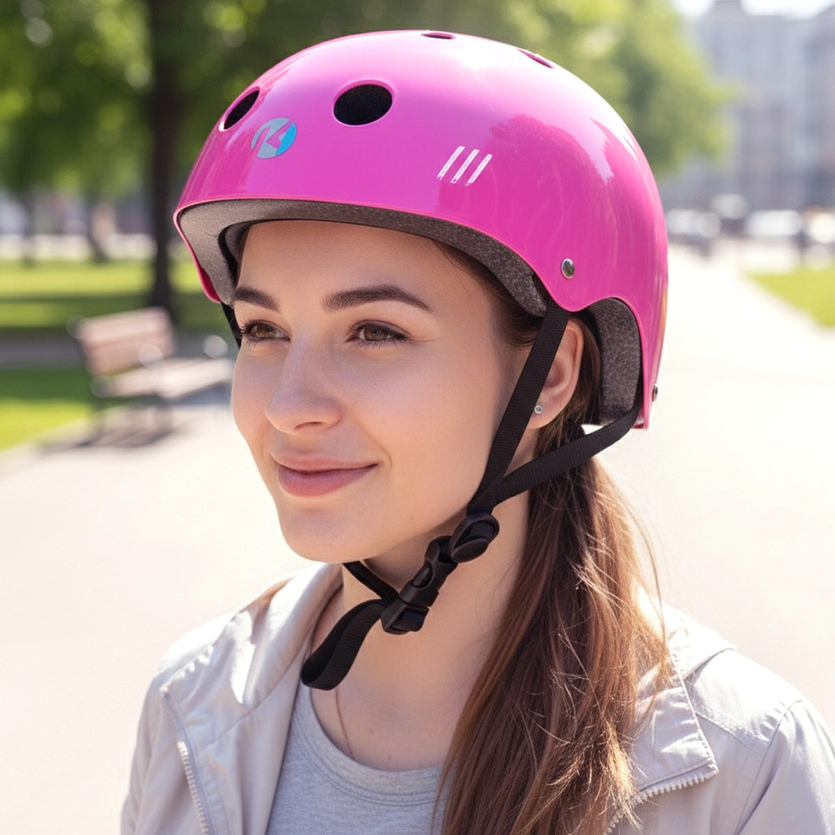 17 12MOV BRAVO CASCO JUVENIL COLOR ROSA 1PZA