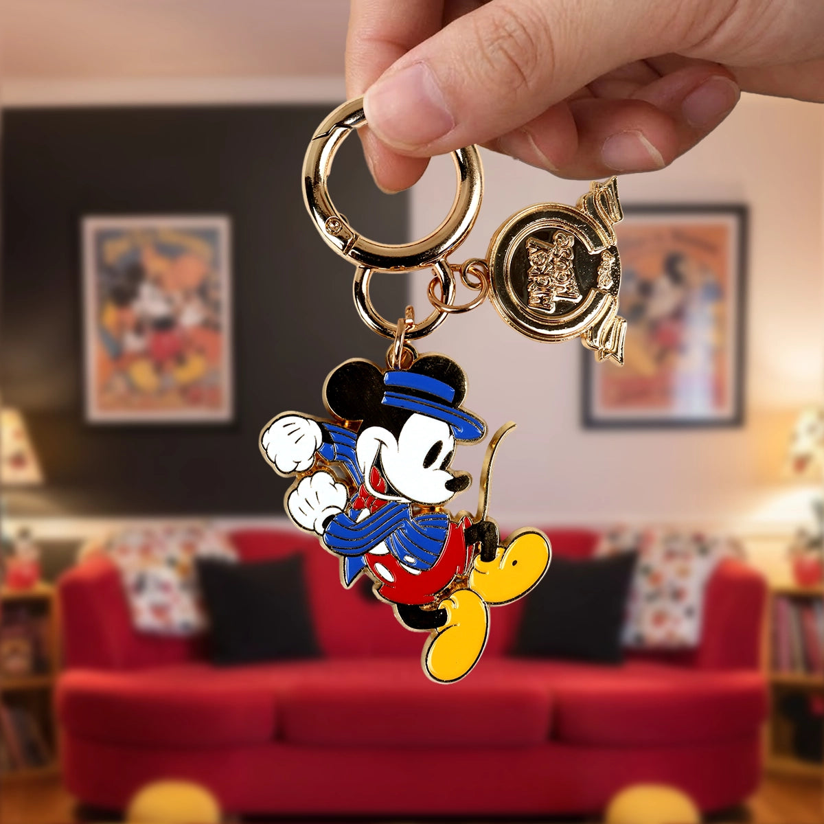 Llavero, Mickey Mouse, Color Azul