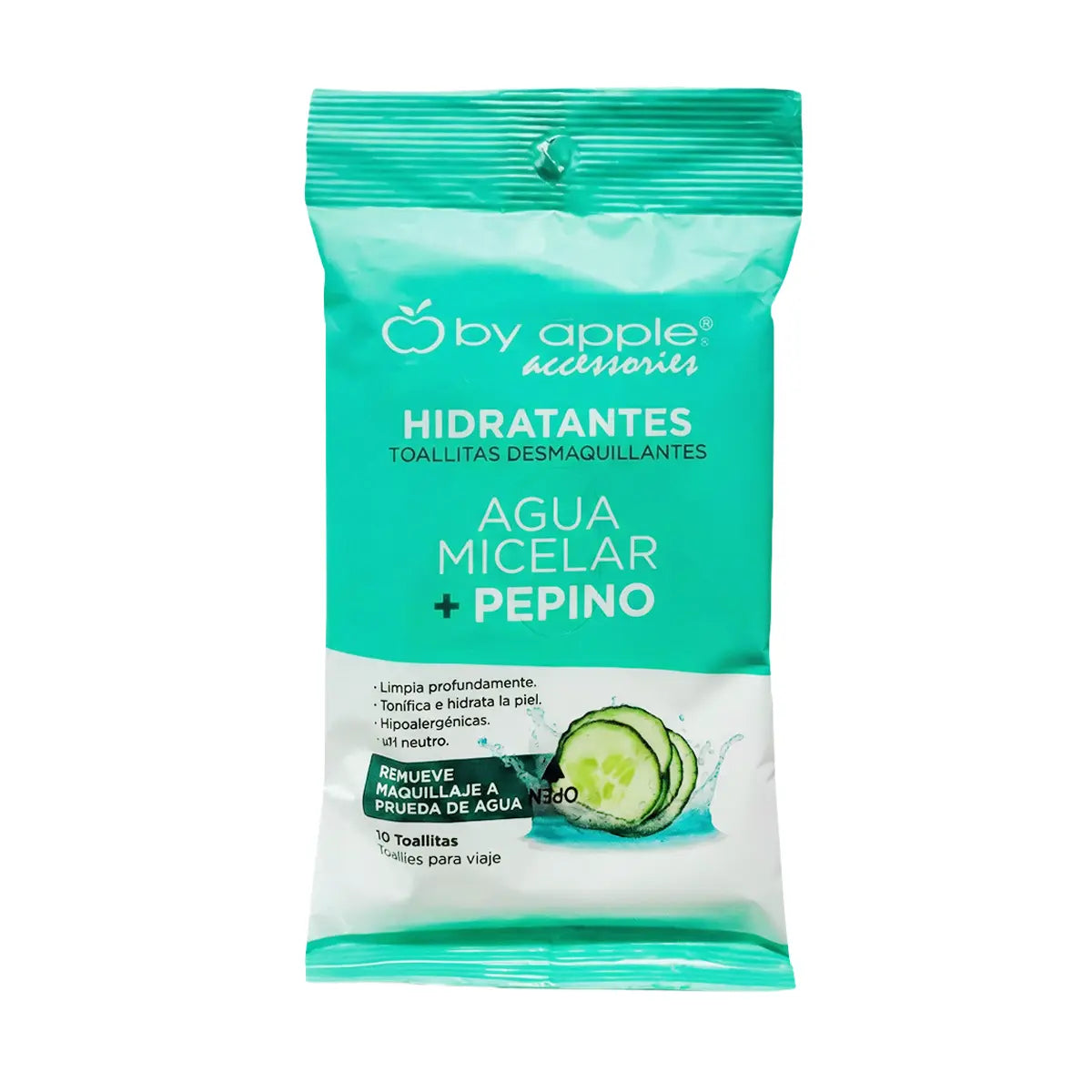 Toallitas Desmaquillantes, Agua Micelar + Pepino