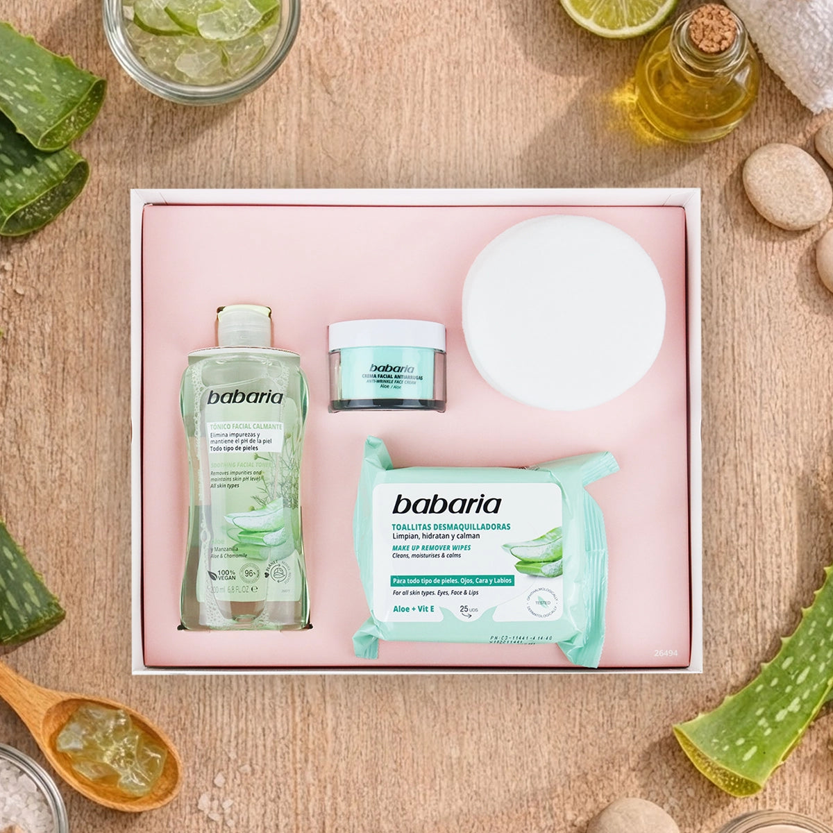 Estuche de Limpieza, Aloe Vera, Babaria