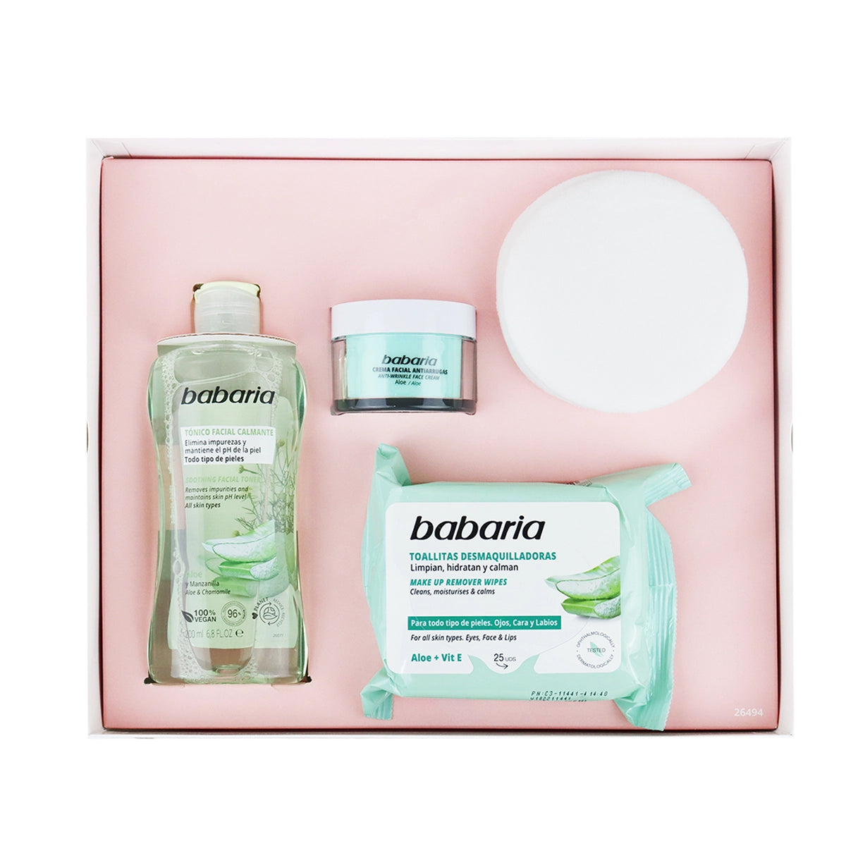 Estuche de Limpieza, Aloe Vera, Babaria