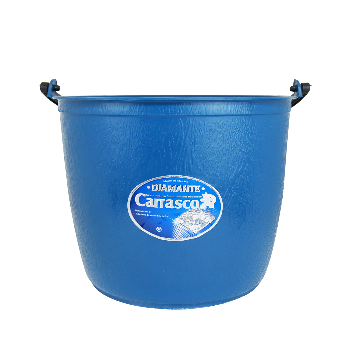 Cubeta de Plástico Barrilito, Color Azul Rey, 12 L