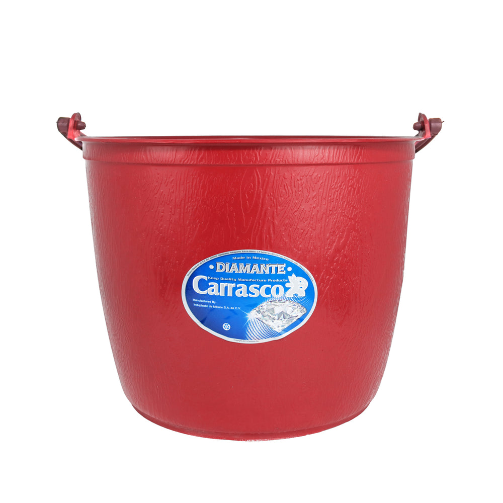Cubeta de Plástico Barrilito, Color Vino, 12 L