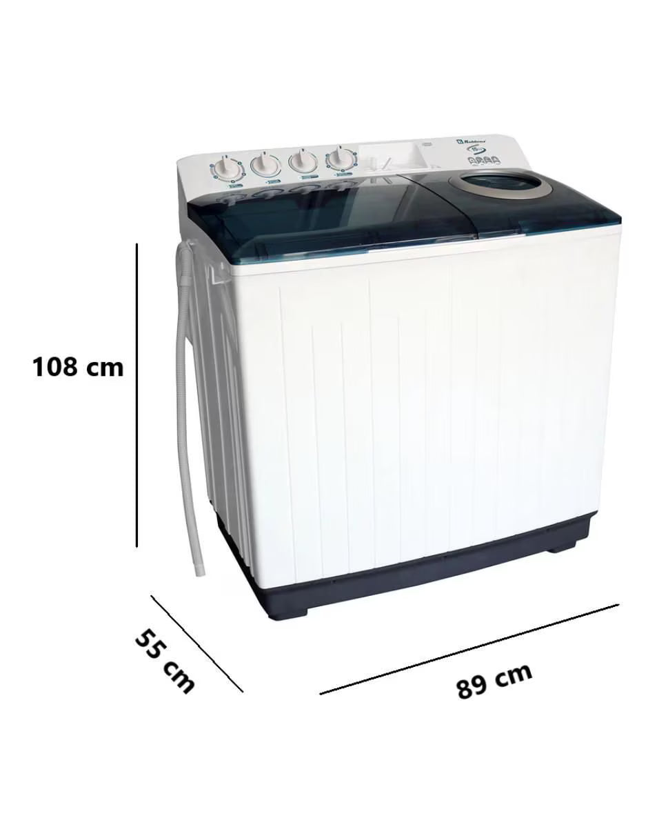 LAVADORA MOD. LDM-15B 2 TINAS 15 KG