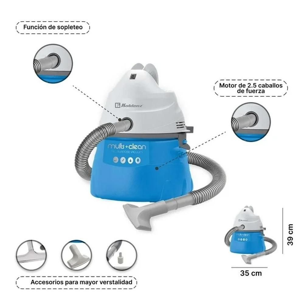 ASPIRADORA MULTIUSOS MOD. WD-380 K2B W SECO/MOJADO
