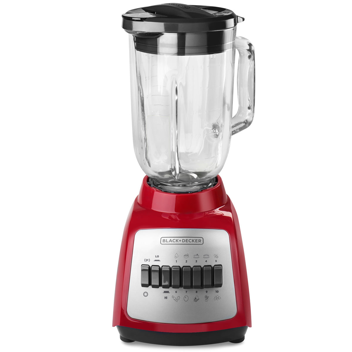 LICUADORA B&D BL-BD210GR 10 VEL. V/VIDRIO ROJA **
