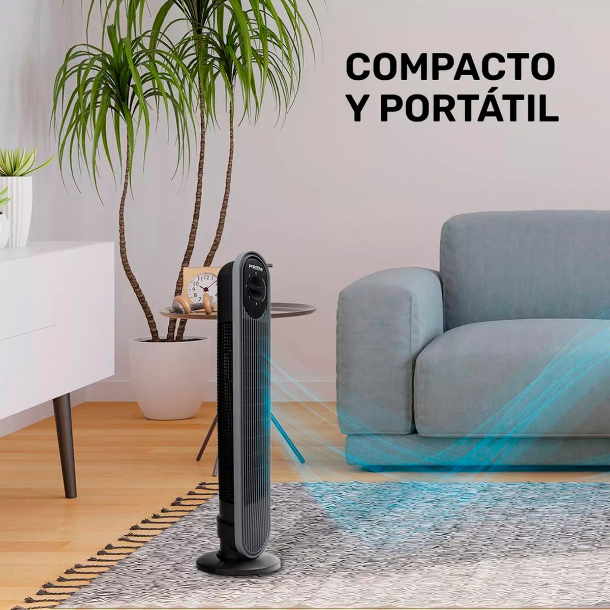 VENTILADOR PRACTIKA DE TORRE MOD. PISA 3 VELOCIDADES 32 PULGADAS ** 90°