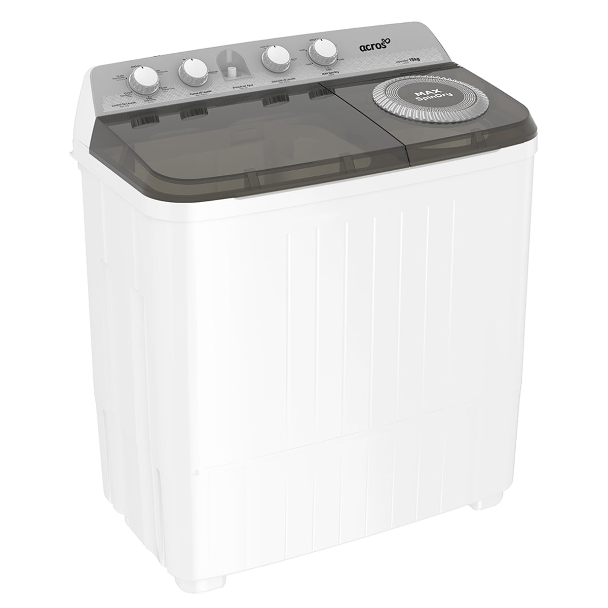 LAVADORA ACROS MODELO ALD-1545JE 2TINAS 15KG **