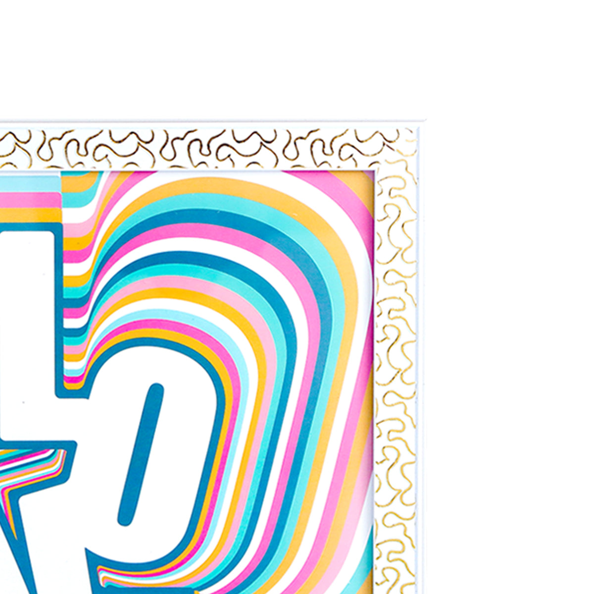 Portadocumento Blanco con Detalles Dorados