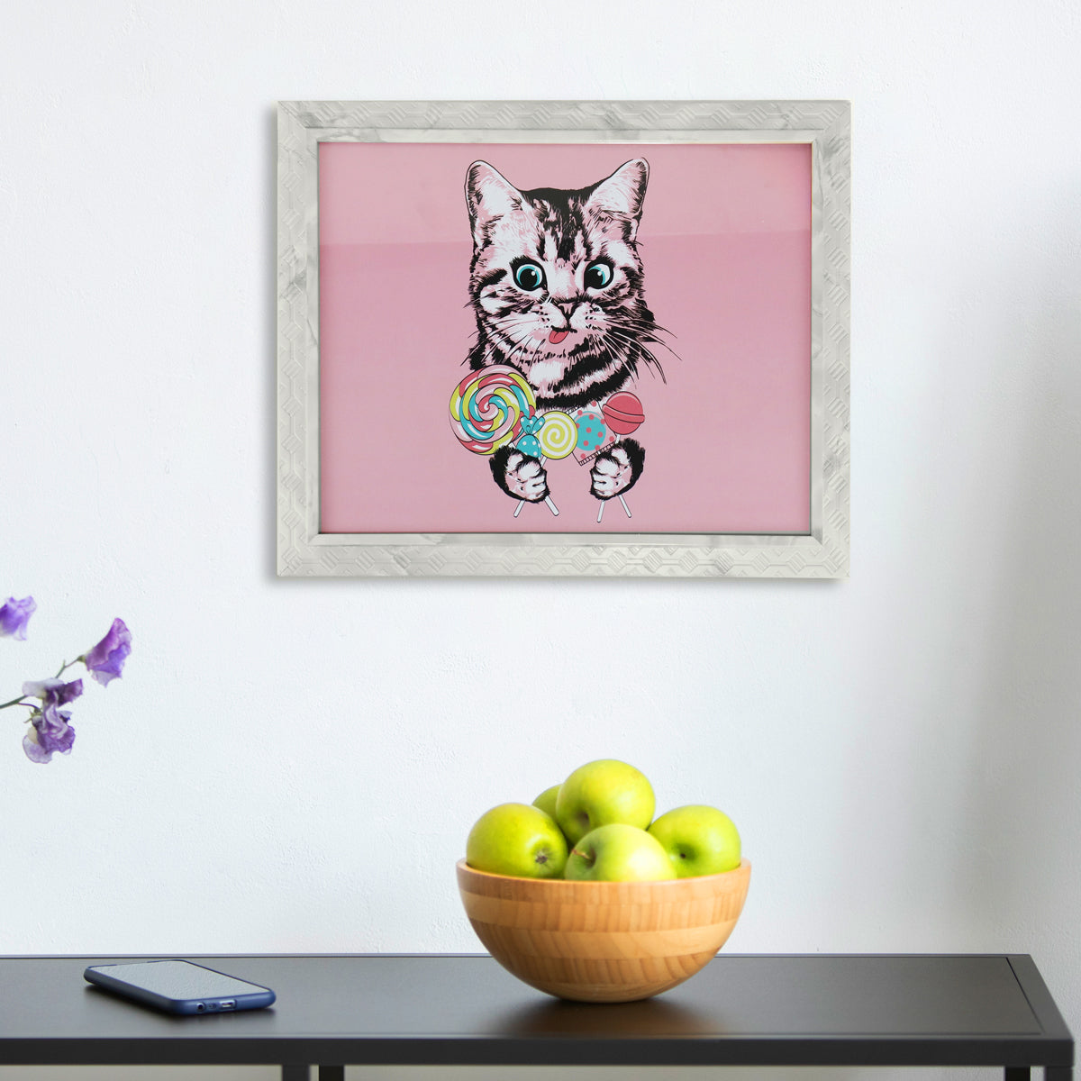 Portadocumento con Marco Diseño Rombos, Color Beige