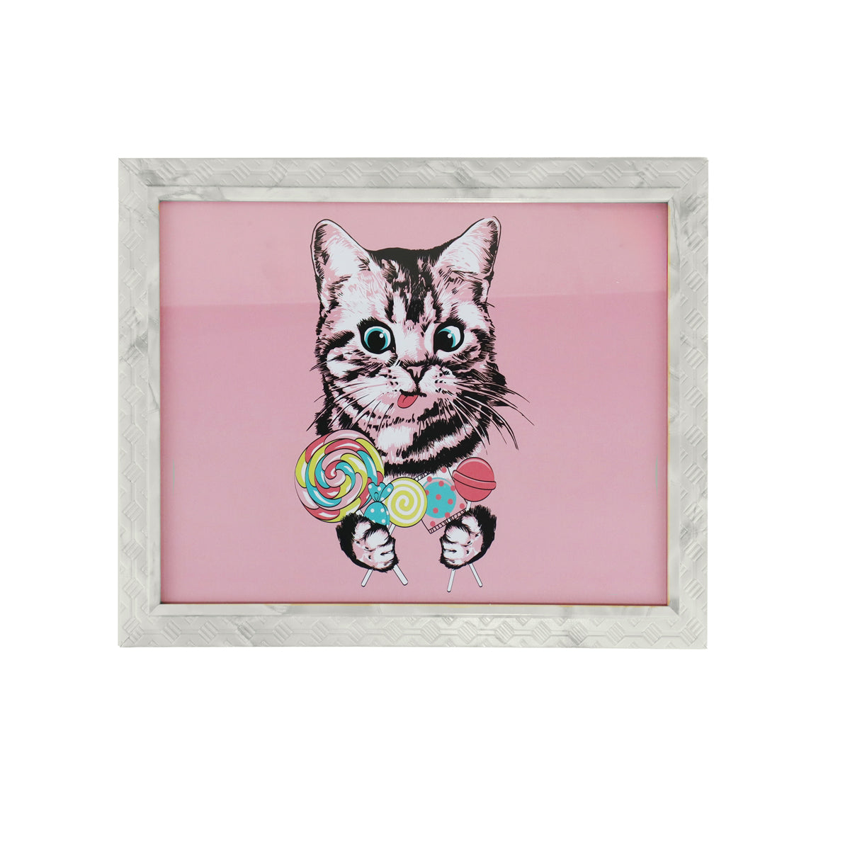 Portadocumento con Marco Diseño Rombos, Color Beige