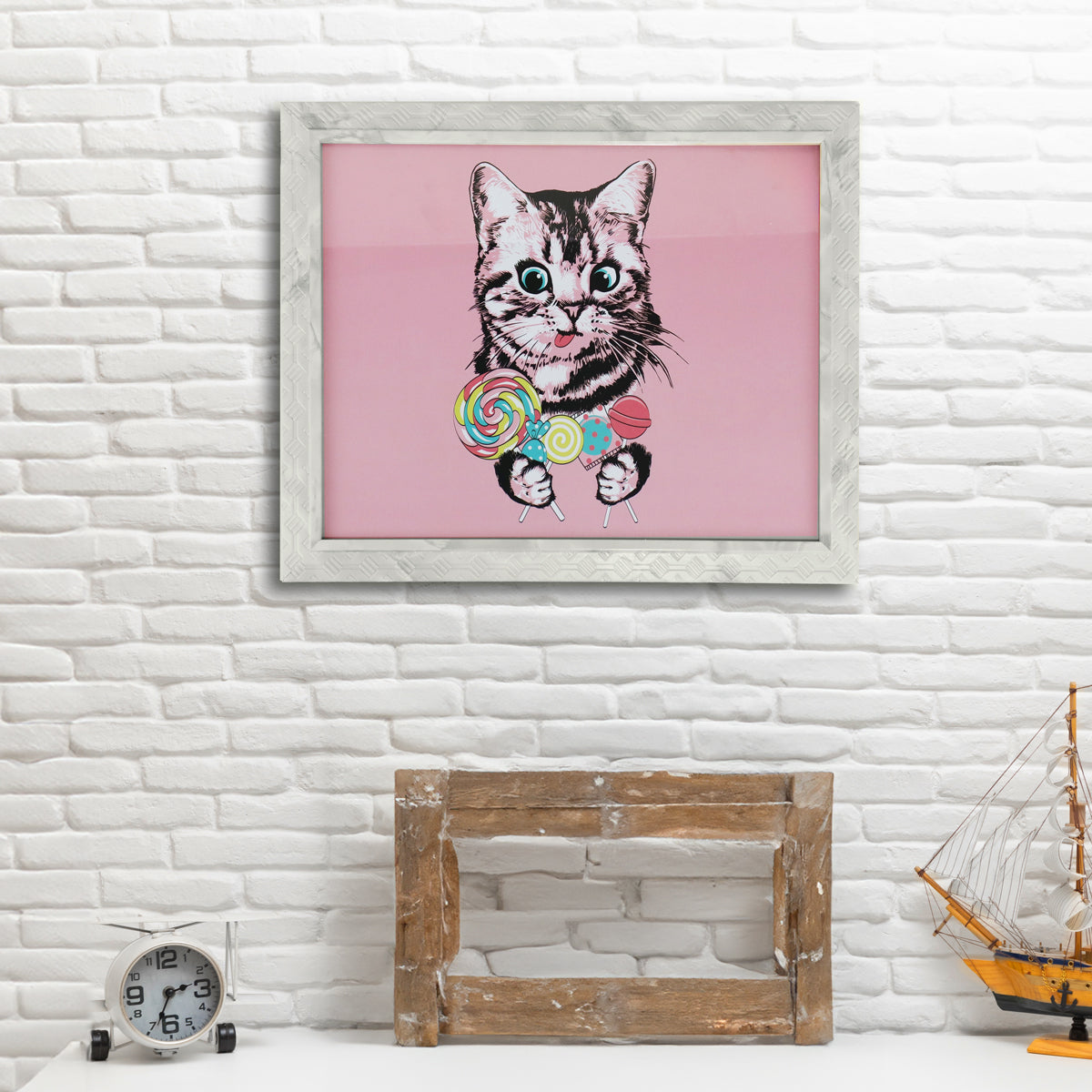 Portadocumento con Marco Diseño Rombos, Color Beige