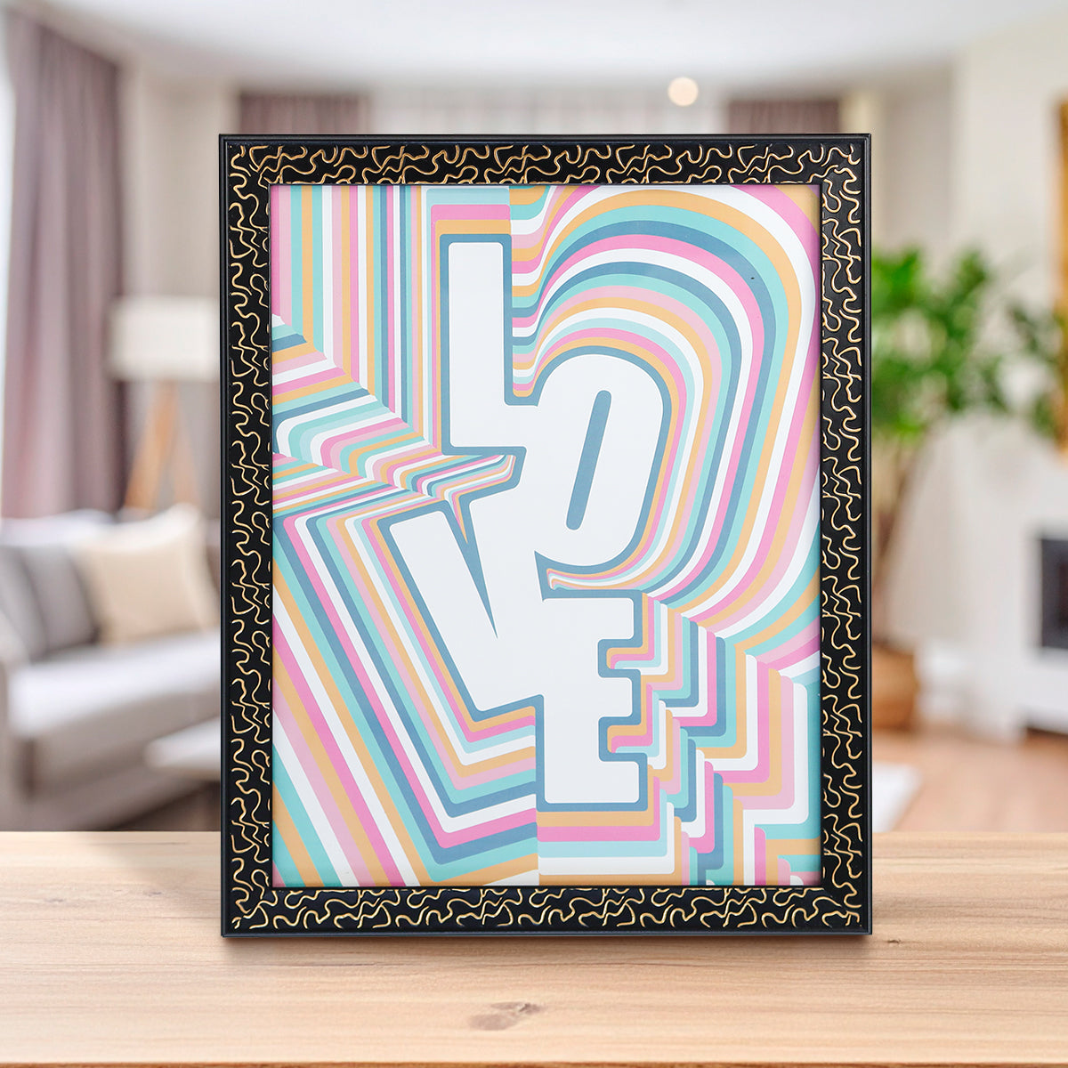 Portadocumento Negro con Detalles Dorados