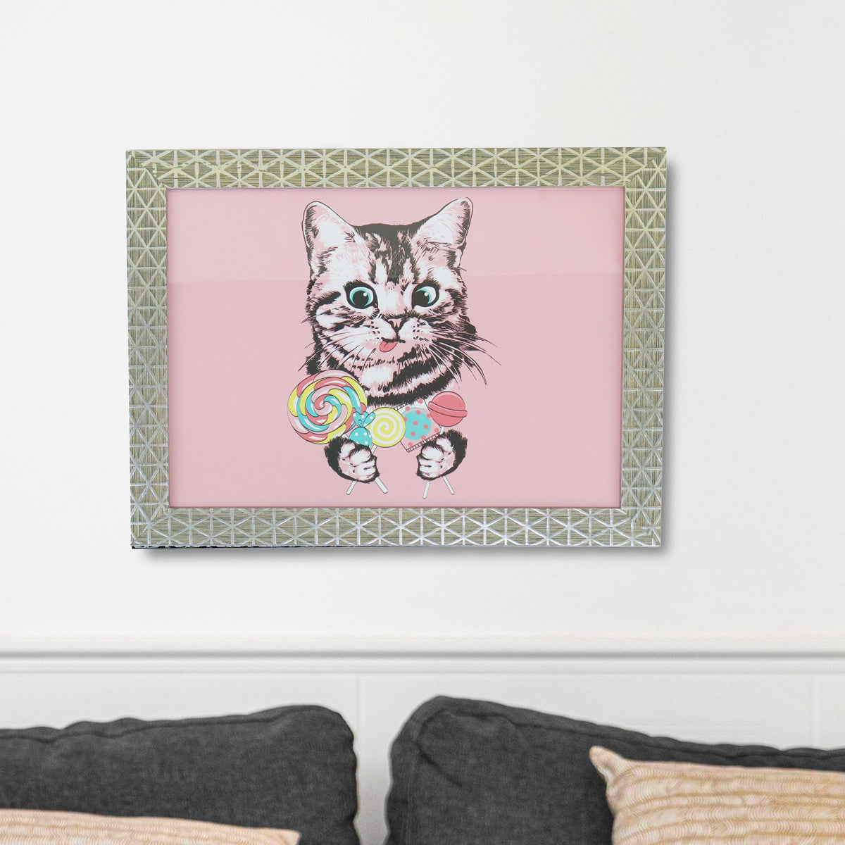 Portadocumento con Marco Diseño Triángulos