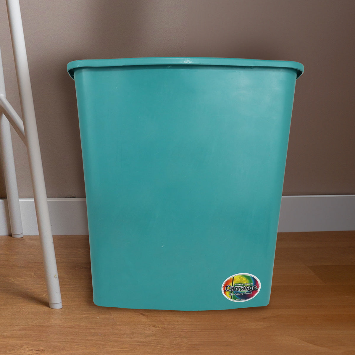 Cesto Rectangular para Basura, Color Verde