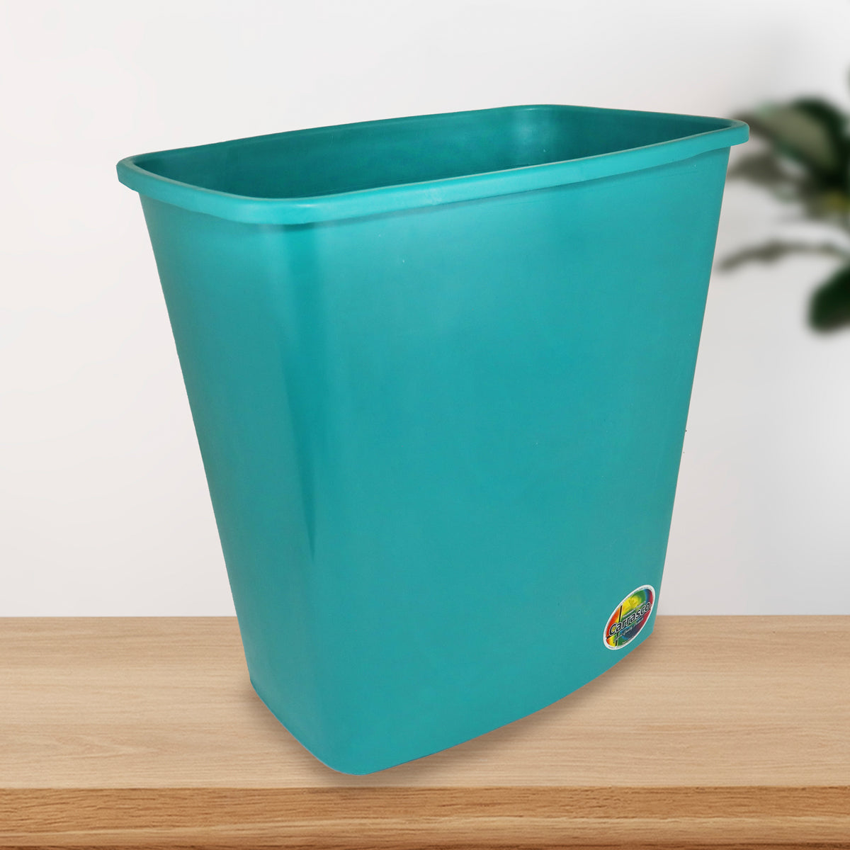 Cesto Rectangular para Basura, Color Verde