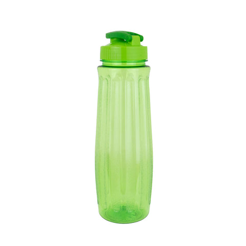 Botella de Plástico para Agua, color Verde, 1L. Plates and Beyond,