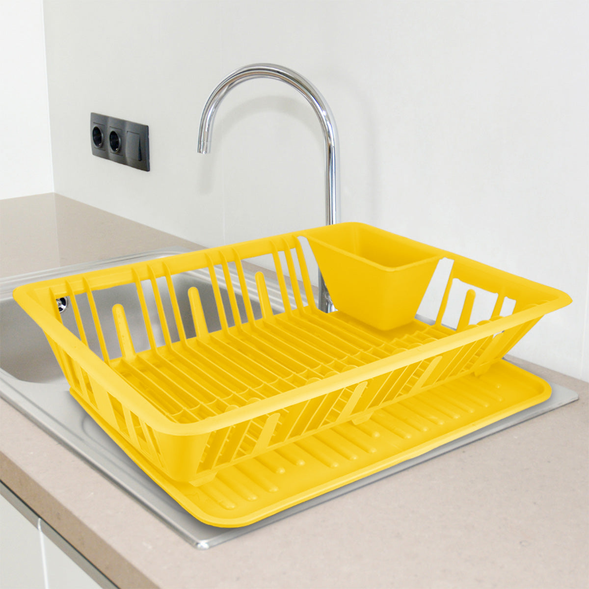 Escurridor Grande color Amarillo, 50x40cm