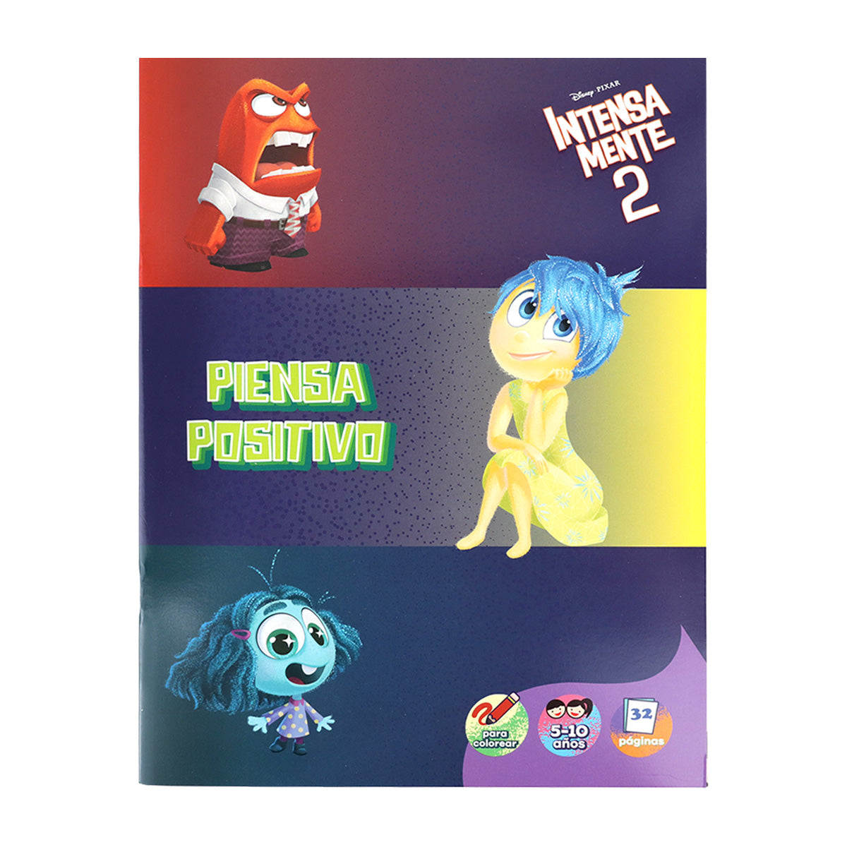 Piensa Positivo, Intensamente 2, Libro para Colorear
