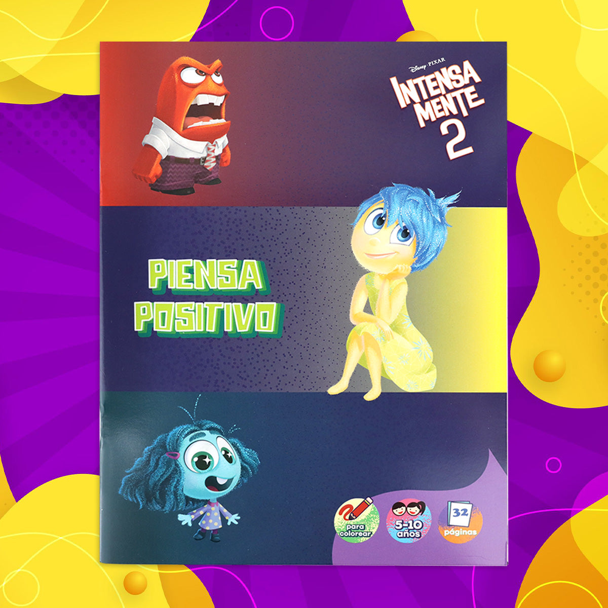 Piensa Positivo, Intensamente 2, Libro para Colorear